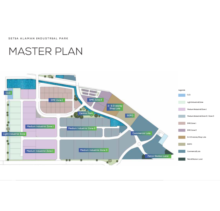Setia Alaman Industrial Land For Sale RM 140 to RM 170 psf