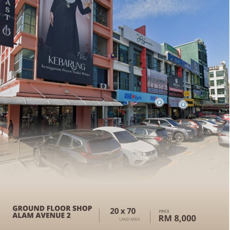 Alam Avenue 2 Shop Shah Alam by Emily