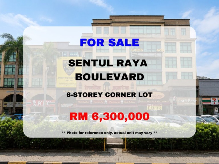 Sentul Raya Boulevard, Sentul ⭐ Freehold 6 Storey Shoplot for Sale