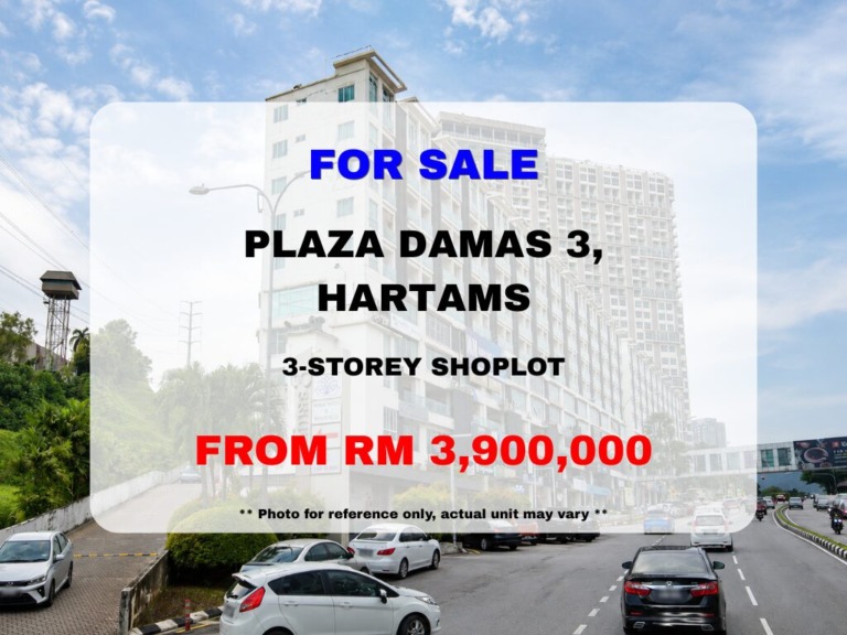 Plaza Damas 3, Sri Hartamas ⭐ Freehold 3-Storey Shoplots for Sale