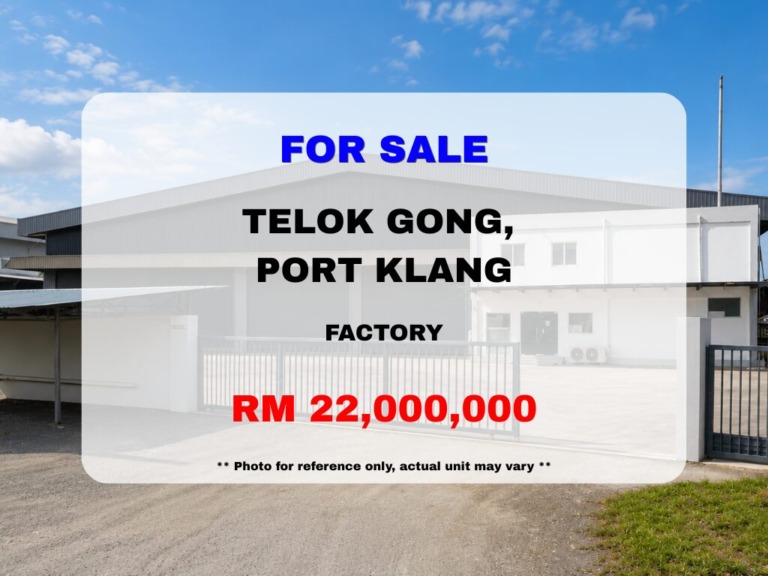 Telok Gong, Port Klang ⭐ Factory for Sale