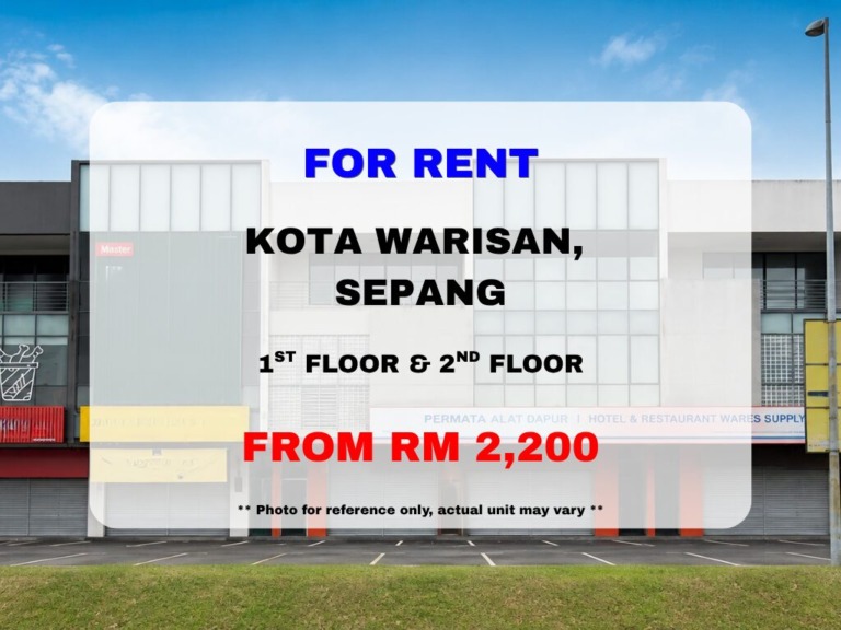 Kota Warisan, Sepang ⭐ 1st Floor & 2nd Floor for Rent