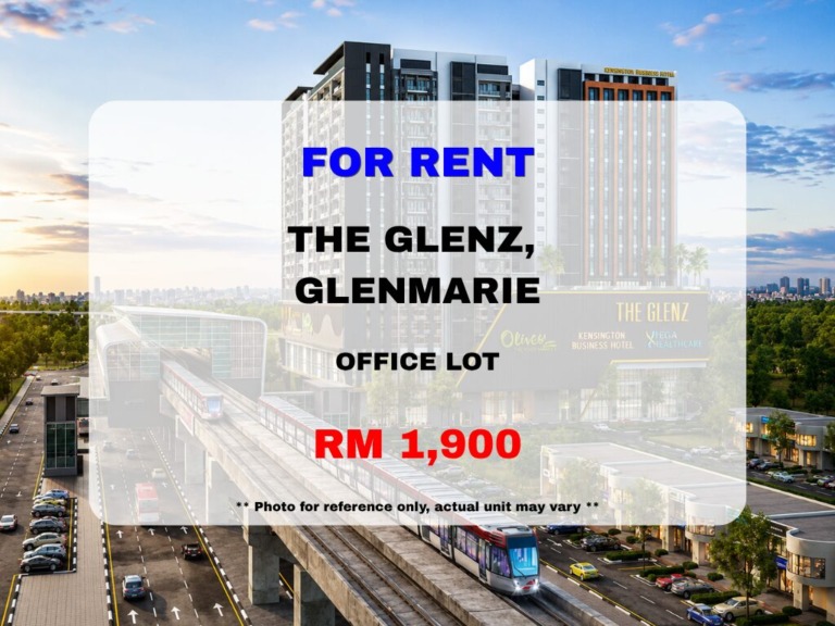 The Glenz, Glenmarie, Shah Alam ⭐ Office Lot for Rent