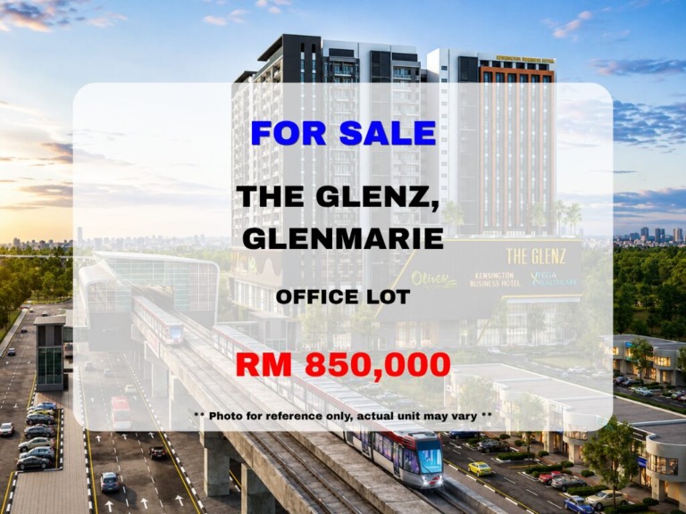 The Glenz, Glenmarie, Shah Alam ⭐ Office Lot for Sale
